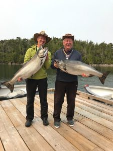 Tyee times 2 for Todd and Leo Greene
