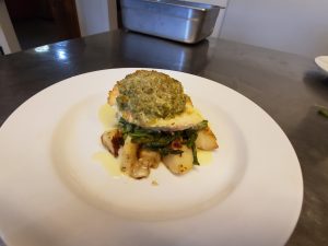 Chef Steph’s Pesto Crusted Ling Cod